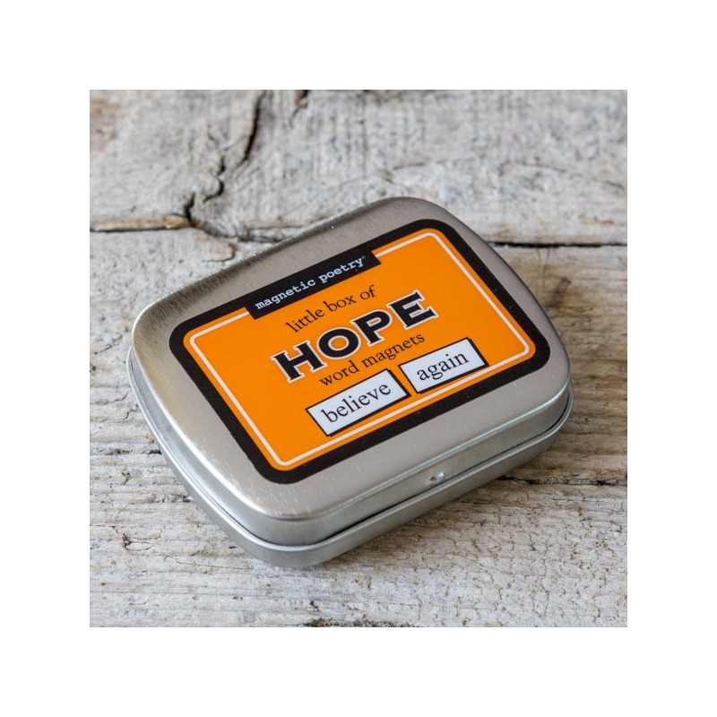 Boîte de mots magnétiques. Théme HOPE – Made in USA