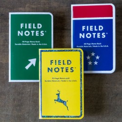 Pack 3 carnets FIELD NOTES Mile Marker - Made in USA