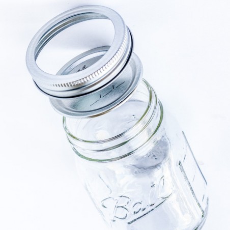 Women's 16 oz. Plastic Mason Jar with Silver Lid and Writing