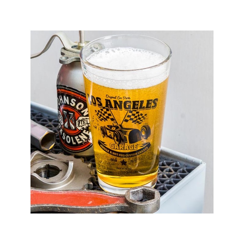 Verre à bière Garage Los Angeles 16oz (470ml) Made in USA ⎜LE