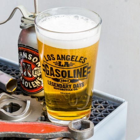Los Angeles Gasoline Pint Glass Made in USA