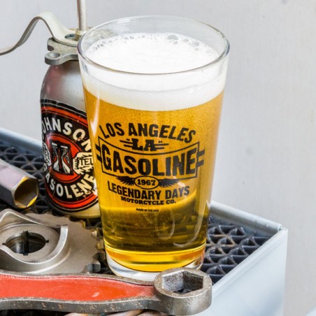 Trio of garage beer Pint glasses Made in USA