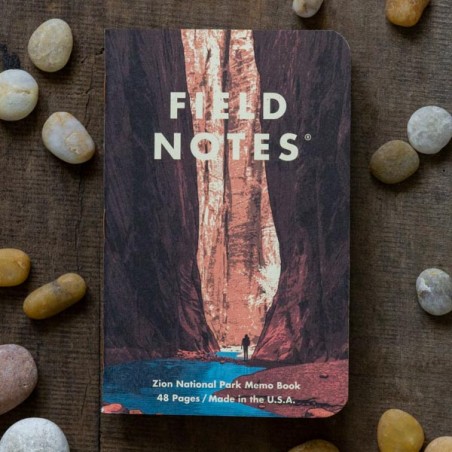 Pack 3 carnets FIELD NOTES Parcs Nationaux américains Serie A - Made in USA
