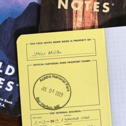 Pack 3 carnets FIELD NOTES Parcs Nationaux américains Serie A - Made in USA