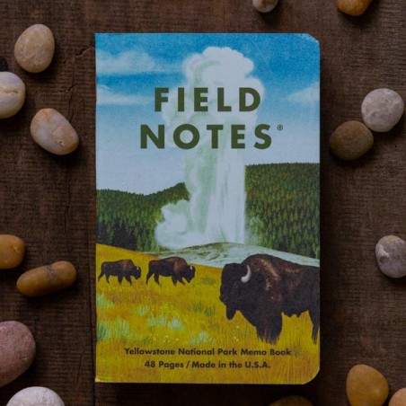 Pack 3 carnets FIELD NOTES Parcs Nationaux américains Serie A - Made in USA