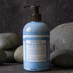 Savon Liquide au sucre Bio Non Parfumé - Dr. Bronner's - Made in USA