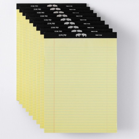 LEGAL PAD TWO BISONS - made in USA