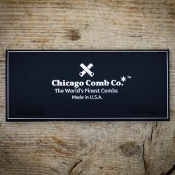 Peigne inox poli miroir CHICAGO COMB - made in USA