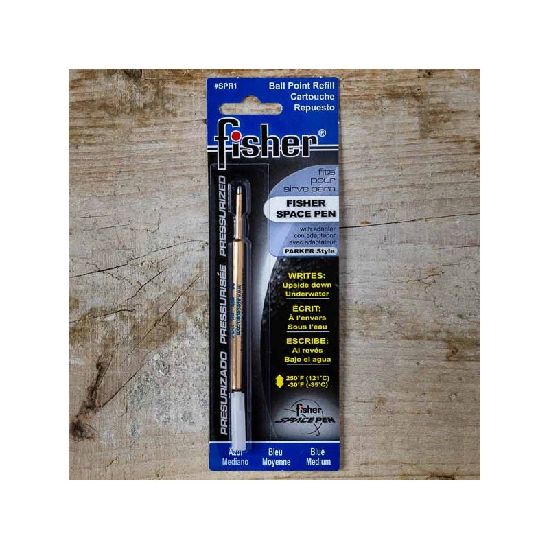 Recharge bleue pour stylo Fisher Space Pen - made in USA