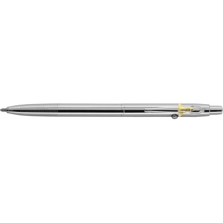 CHROME PLATED SHUTTLE SPACE PEN WITH SHUTTLE EMBLEM IN GIFT BOX