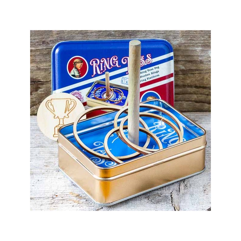 Ring Toss in a Classic Toy Tin made in USA