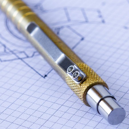 The EDK (tumbled brass) Pen by KARAS KUSTOM® made in USA