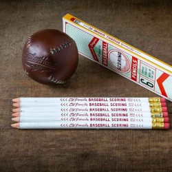 6 pack Baseball Scoring CW pencil made in USA