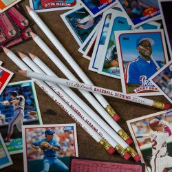 6 pack Baseball Scoring CW pencil made in USA