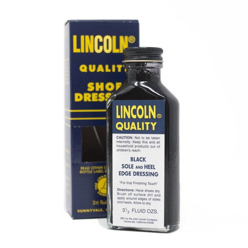 black shoe sole dressing