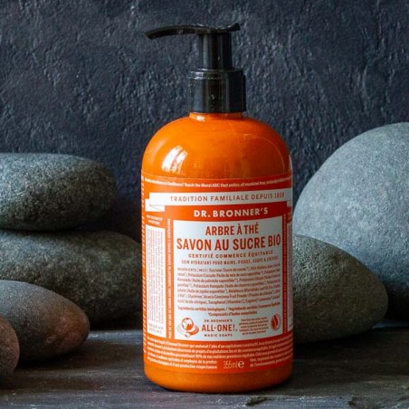 Savon Liquide au sucre Bio Arbre à Thé - Dr. Bronner's - Made in USA