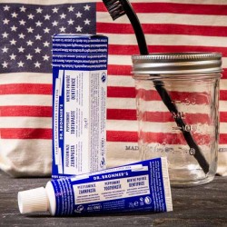 Peppermint Toothpaste Travel Size - Dr Bronner's- made in USA