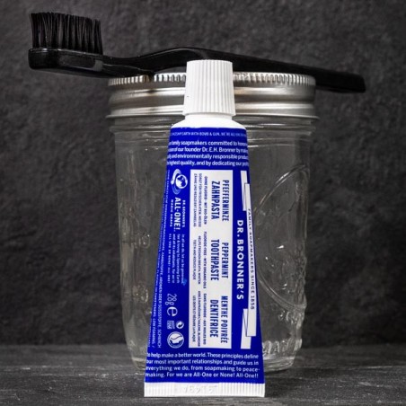 Dentifrice de voyage menthe poivrée "All One"  - Dr. Bronner's - Made in USA