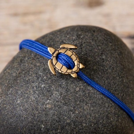 Bracelet Tortue cordon bleu  CAPE CLASP - made in USA