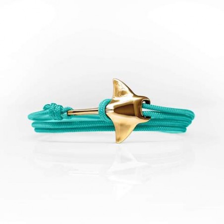 Bracelet Raie Manta cordon Turquoise  CAPE CLASP - made in USA
