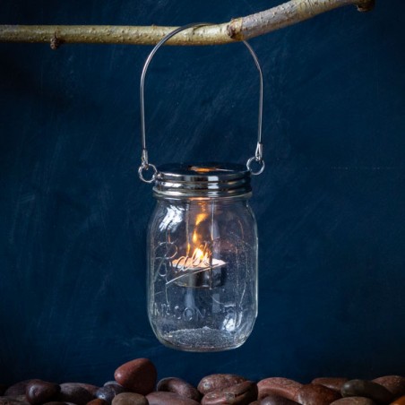 Mason Jar Ball star candle holder