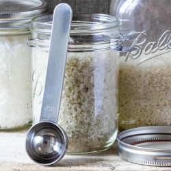 Mason Jar & Clip steel spoon (16oz Wide)