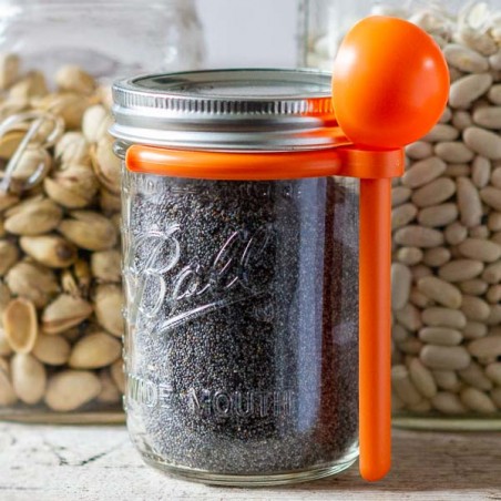 Mason Jar & Coffee spoon Clip (16oz Wide)