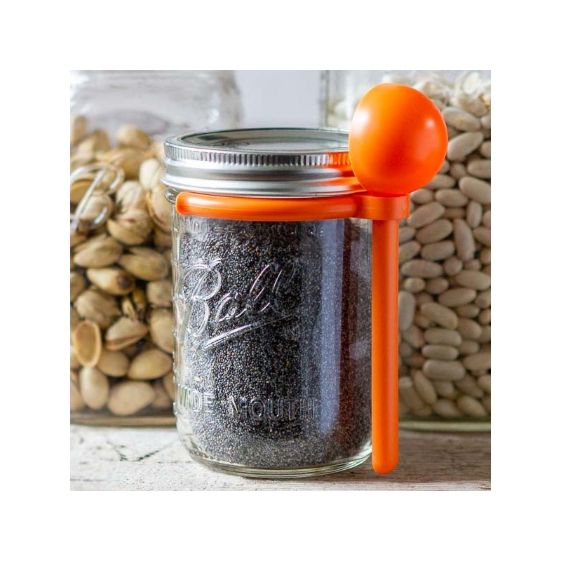 Mason-Jar 16oz Wide & Cuillère doseur