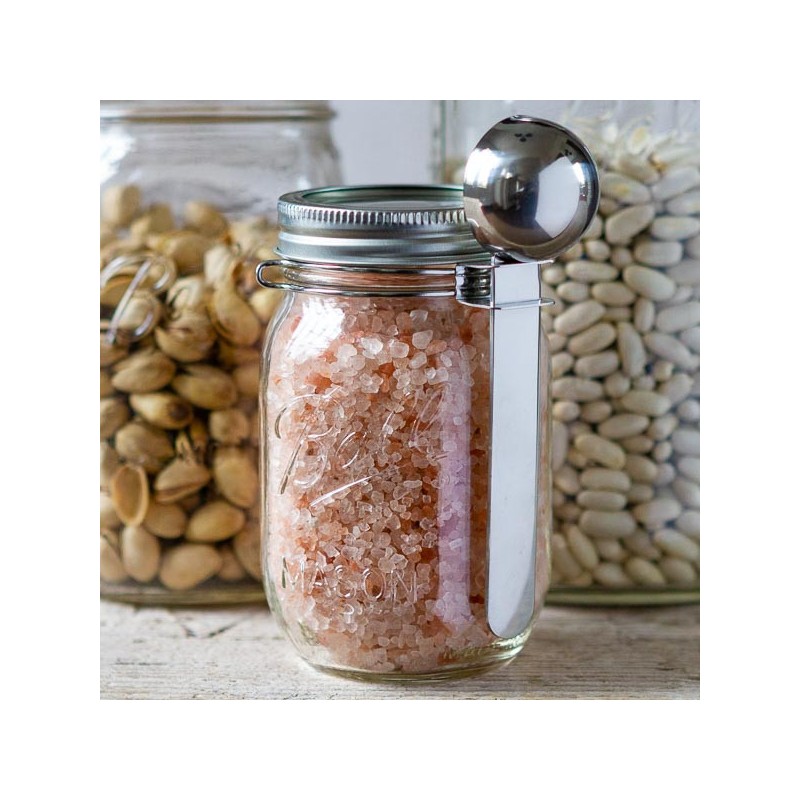 Mason Jar & Clip steel spoon (16oz Regular)