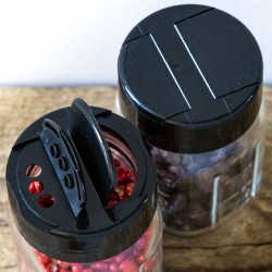 reCAP Mason Jars mini Flip Cap  BLACK - Made in USA