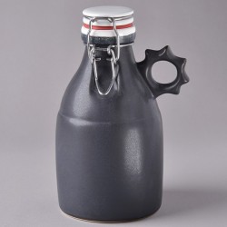 Growler émaillé NOIR MAT (0.960L) made in USA