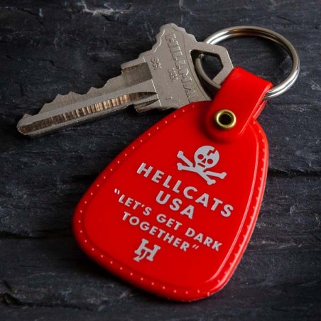 PORTE CLEF HELLCTS USA Rouge - Made in USA
