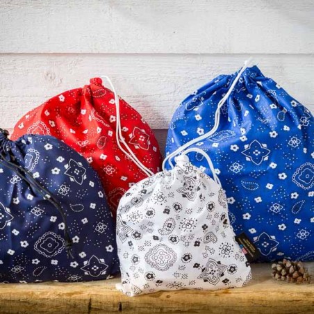 4 pack bandana drawstring bags made in USA