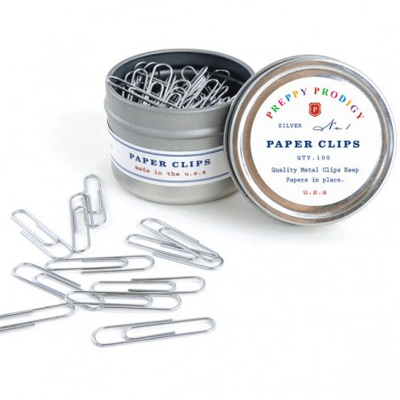 PAPER CLIPS BOX - Box of 100 - made in USA