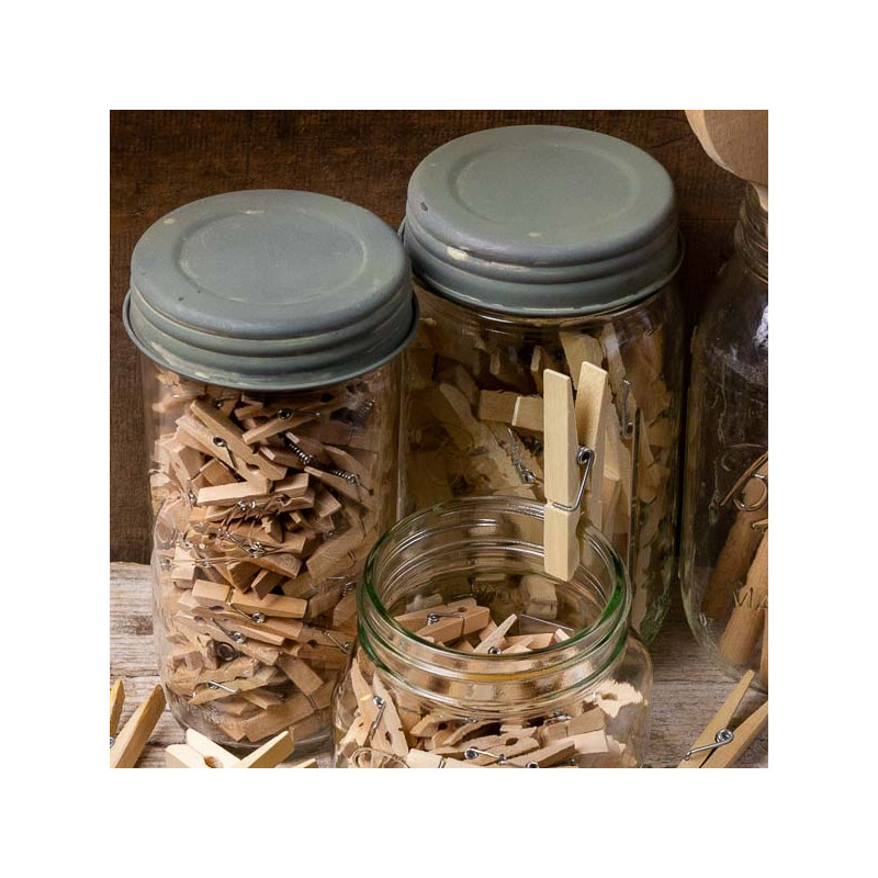 Zinc Vintage Reproduction Mason Jar Lids⎟LE COMPTOIR AMERICAIN