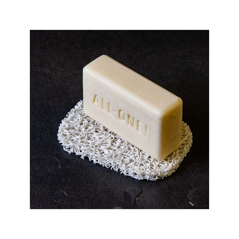 Support de savon en fibre bio.SeaLark Blanc