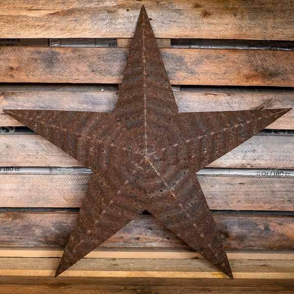200 pc Lot Rusty Tin Barn Stars 100 ea 1.5" & 2.25" Primtive Country Americana 