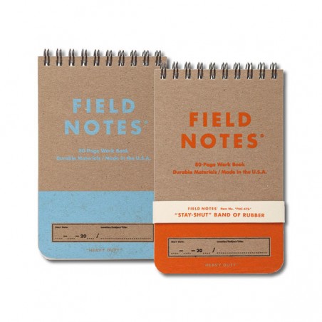 Notebook HEAVY DUTY  set of two.  FIELD NOTES