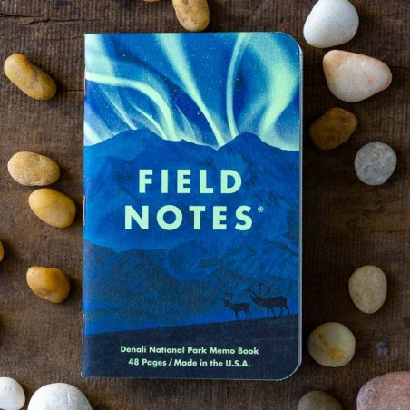 Pack 3 carnets FIELD NOTES Parcs Nationaux américains Serie D - Made in USA