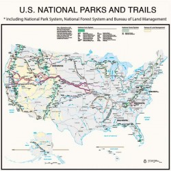 BANDANNA US National Park and Trails made in USA