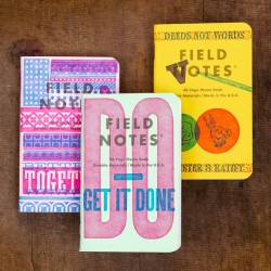 Pack 3 carnets FIELD NOTES Letterpress Serie A - Made in USA
