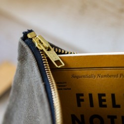 SCRIBBLER pouch brown by PEG and AWL made in USA