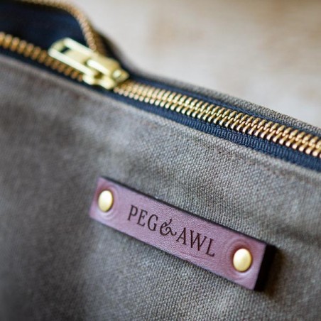 SCRIBBLER pouch brown by PEG and AWL made in USA