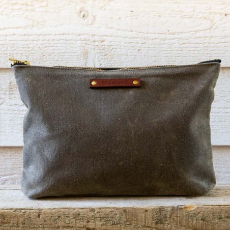 SCRIBBLER pouch brown by PEG and AWL made in USA
