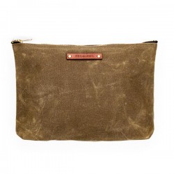 SCRIBBLER pouch brown by PEG and AWL made in USA