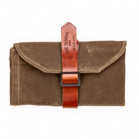 SCRIBBLER pouch brown by PEG and AWL made in USA