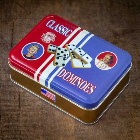 Dominoes in a Classic Toy Tin made in USA