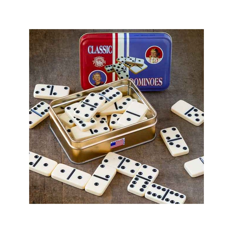 Dominoes in a Classic Toy Tin made in USA