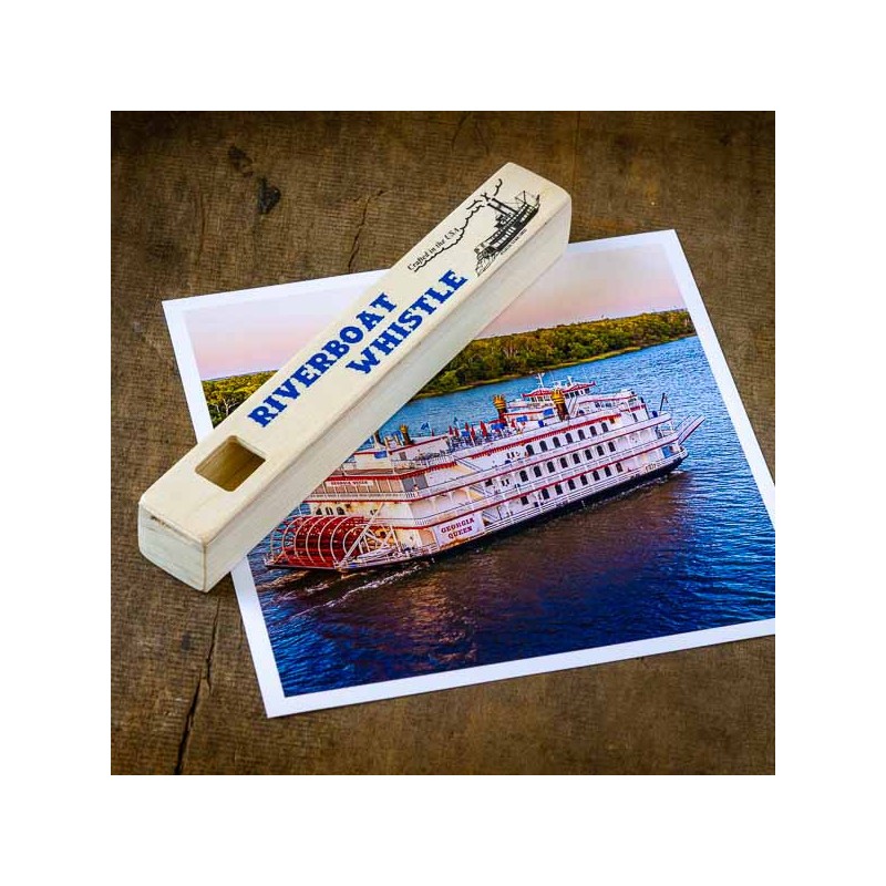 WOODEN RIVERBOAT WHISTLE  - Made in USA