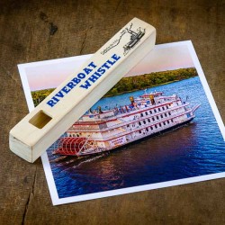 WOODEN RIVERBOAT WHISTLE  - Made in USA